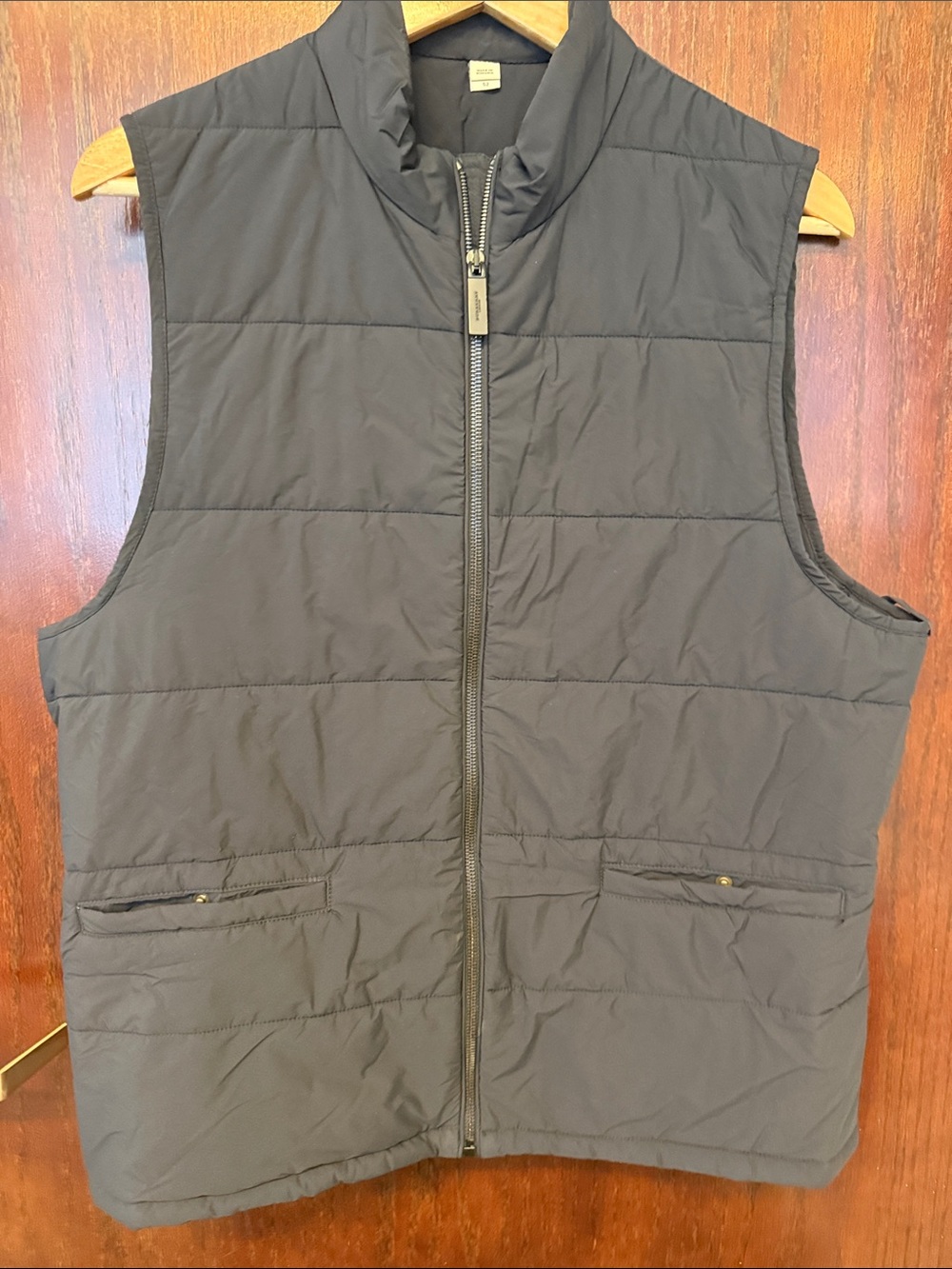 Burberry Quilted Sleeveless Vest in Charcoal